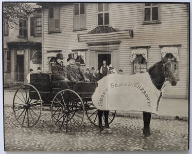 Very Rare Antique Photo Engraving Cigars Horse Advertising