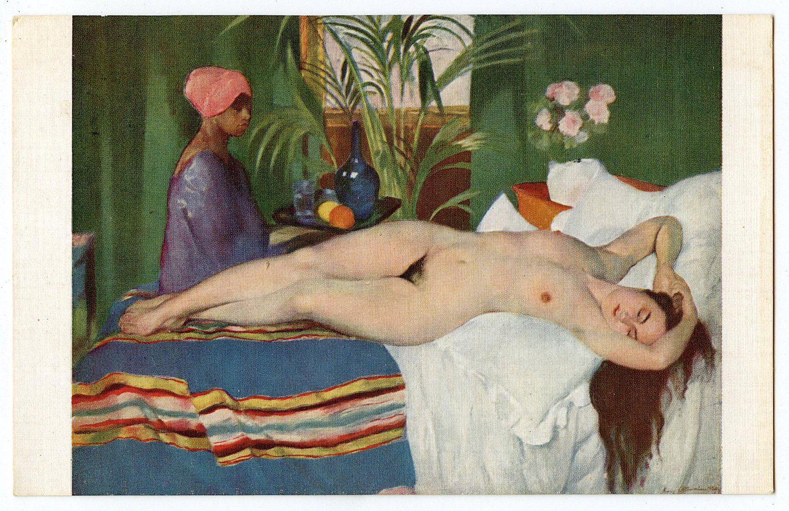 Antique Rare Postcard Artistic Nude Female: The dimensions of an antique/vintage postcard are Approx. 5.5"x 3.5" (small variances can occur). This lot is located in Boca Raton, Fl and its shipment will be made directly by Artelisted. Shipping i