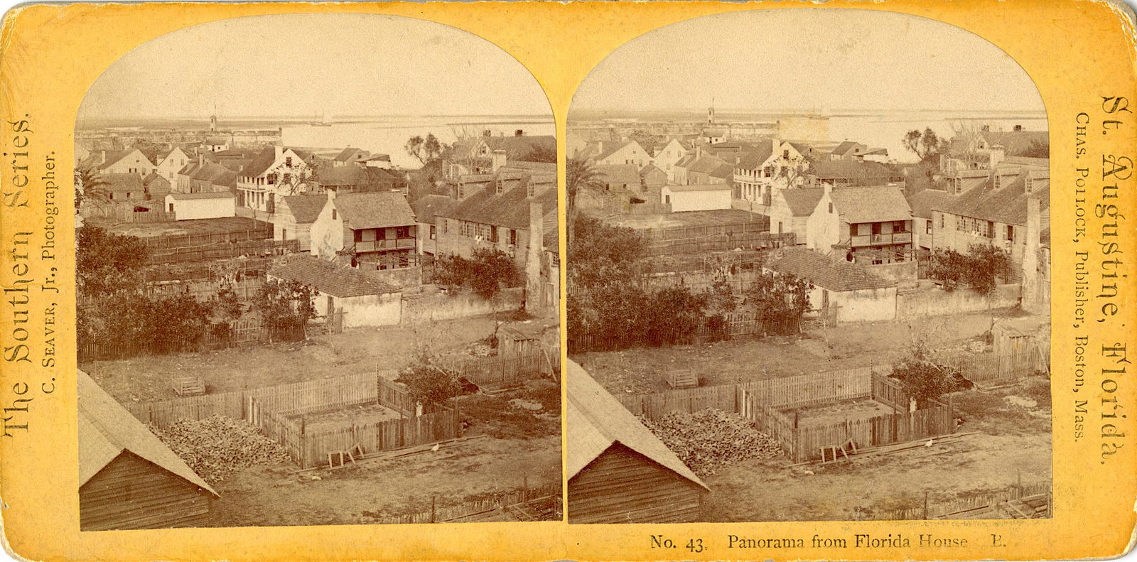 Antique Real Photo Stereoview St. Augustine, FL (1 of 2)