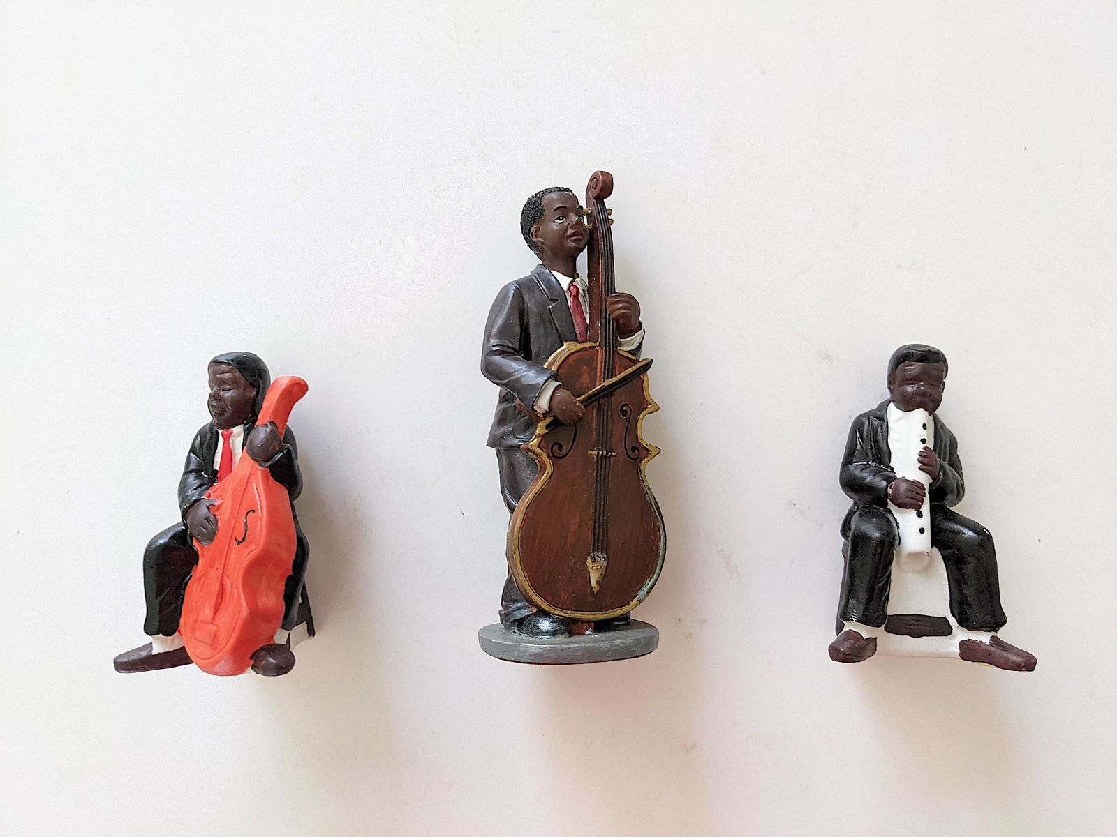 Rare Vintage Black American Musician Figurines Porcelain (1 of 4)