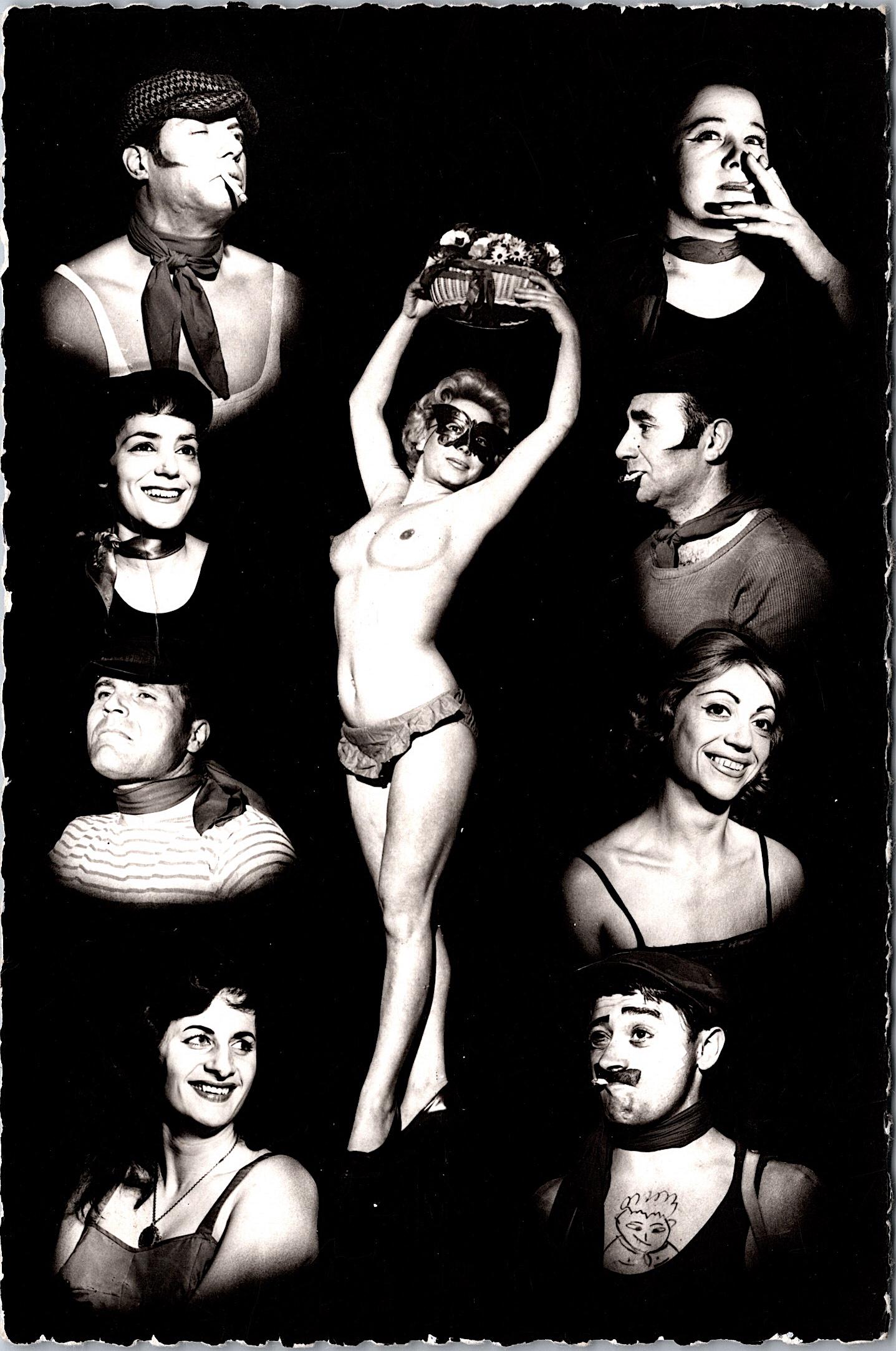 Vintage Rare Postcard Real Photo Semi-Nude French Actors: The dimensions of an antique/vintage postcard are Approx. 5.5"x 3.5" (small variances can occur). ABOUT SHIPPING: This lot is located in Boca Raton, Fl and its shipment will be made directly by Arteli