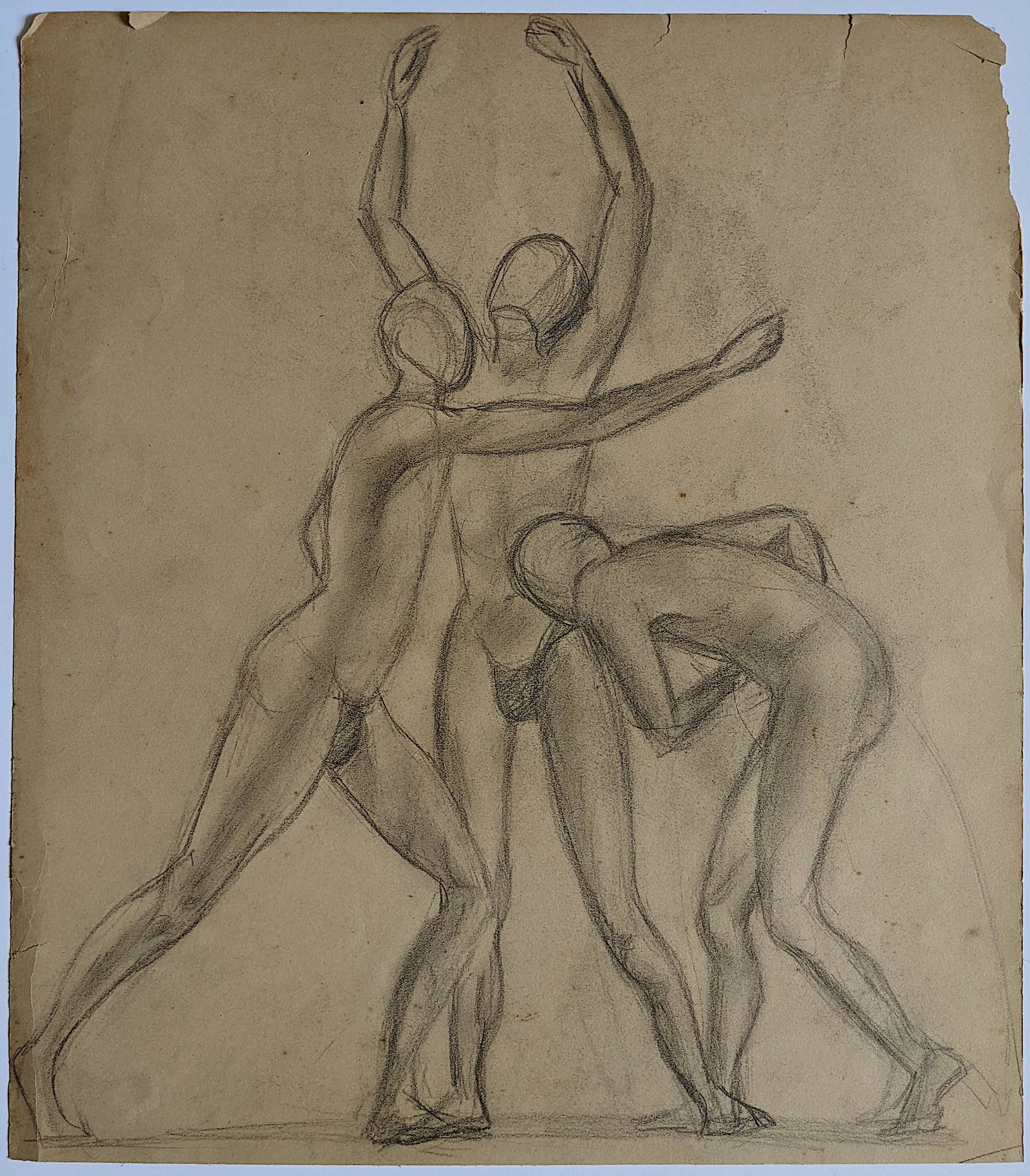 Vintage Original OUIDA GEORGE Sketch Body Drawing (1 of 2)