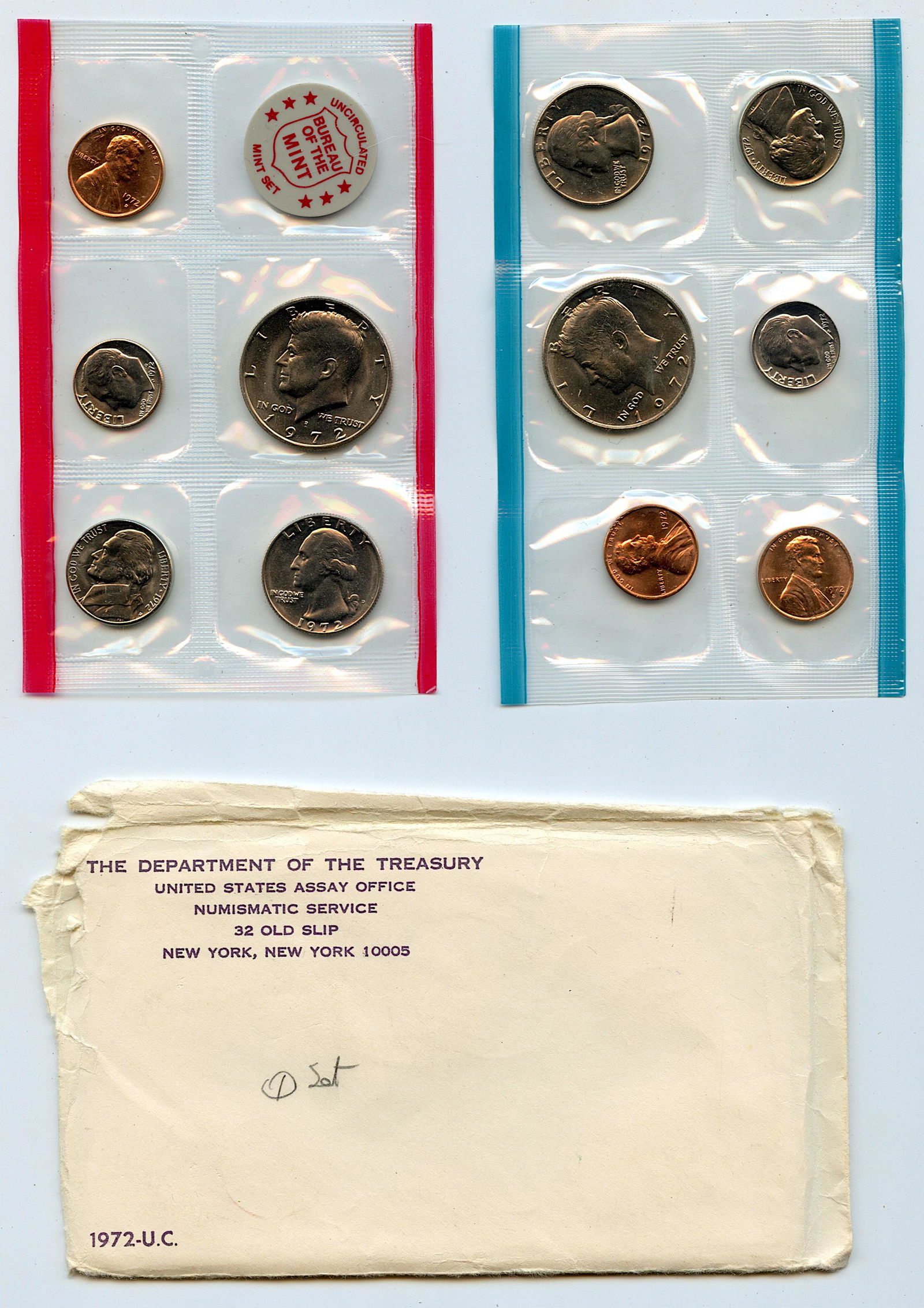 1972 United States Mint Uncirculated Coin Set (1 of 2)