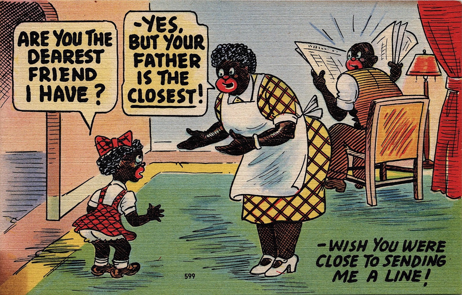 Rare Vintage Postcard African American: The dimensions of an antique/vintage postcard are Approx. 5.5"x 3.5" (small variances can occur). ABOUT SHIPPING: This lot is located in Boca Raton, Fl and its shipment will be made directly by Arteli