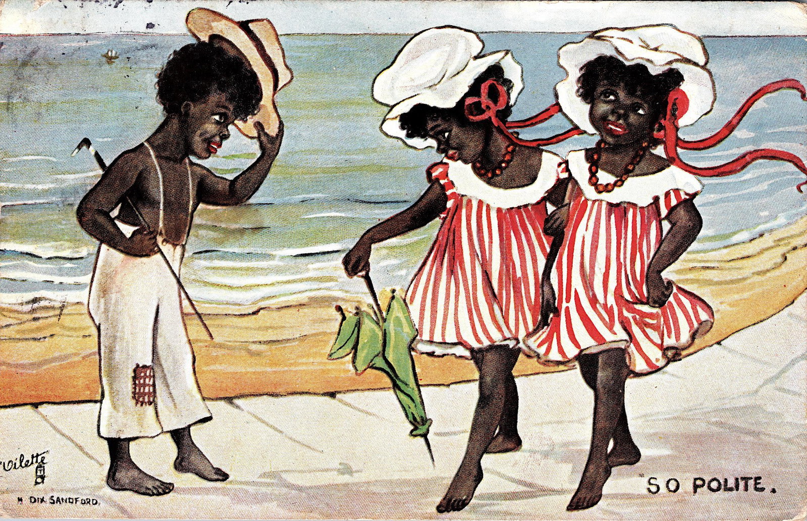 Rare Vintage Postcard African American: The dimensions of an antique/vintage postcard are Approx. 5.5"x 3.5" (small variances can occur). ABOUT SHIPPING: This lot is located in Boca Raton, Fl and its shipment will be made directly by Arteli