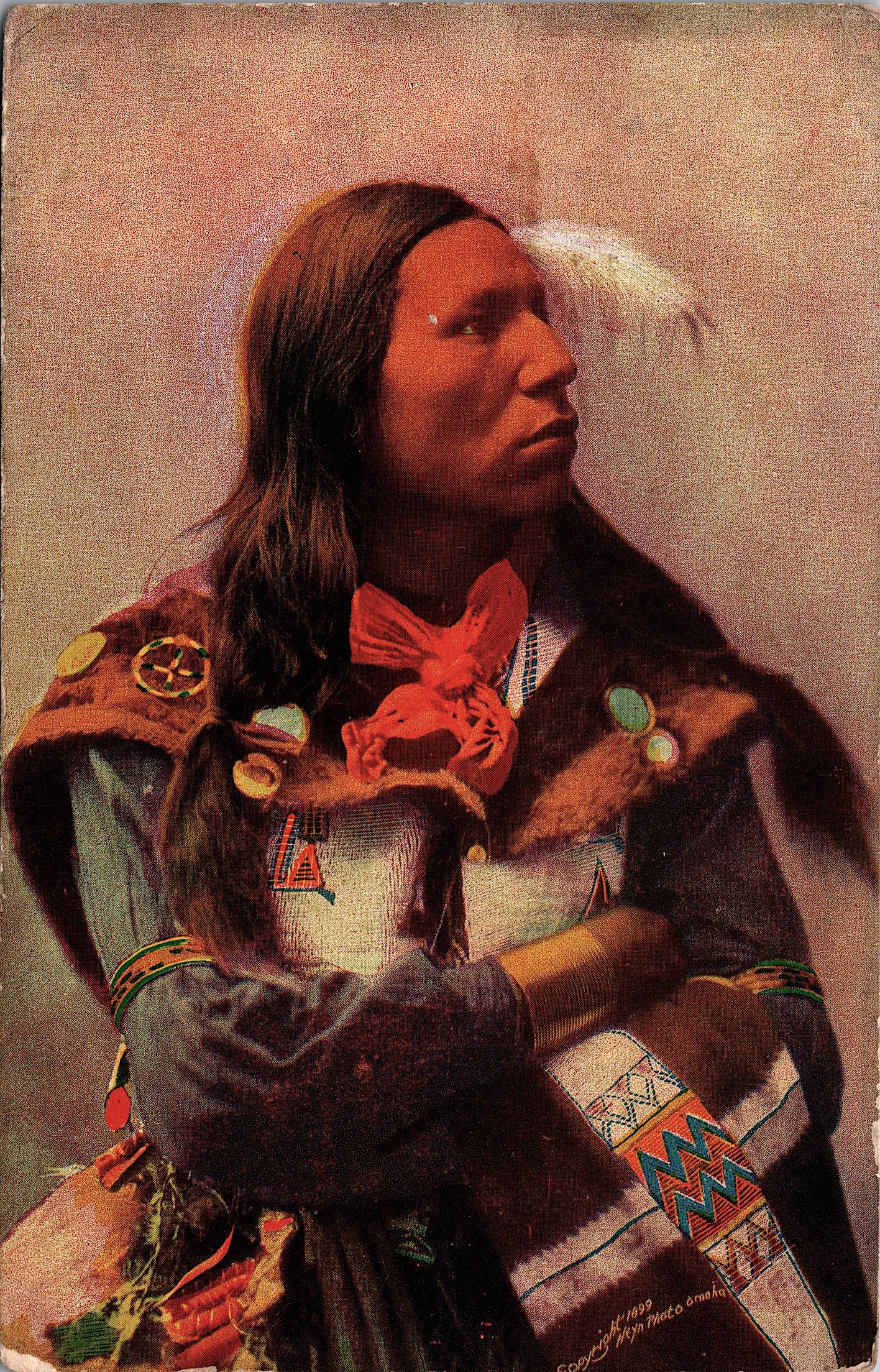 Rare Vintage Postcard American Indian Native (1 of 2)