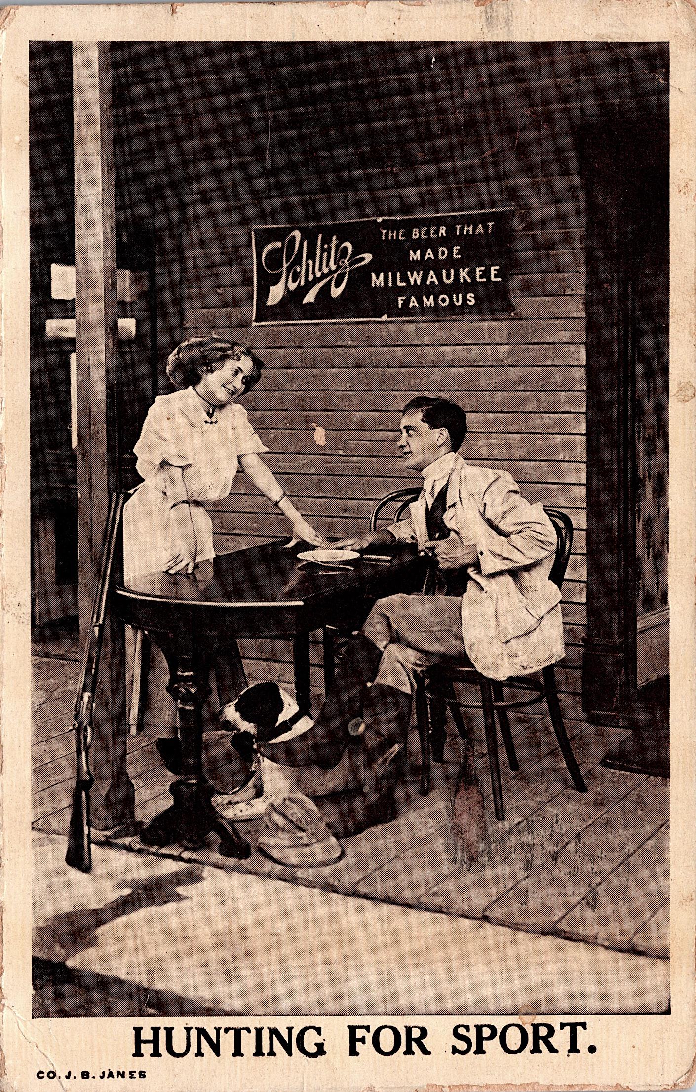 Antique Vintage Rare Postcard Beer Advertising: The dimensions of an antique/vintage postcard are Approx. 5.5"x 3.5" (small variances can occur). ABOUT SHIPPING: This lot is located in Boca Raton, Fl and its shipment will be made directly by Arteli