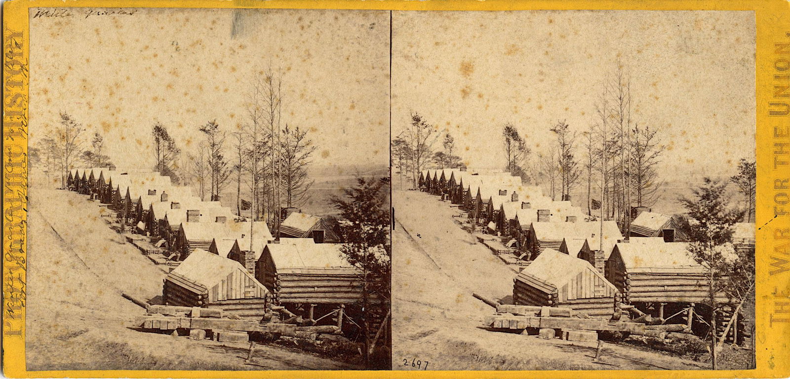 Rare Authentic Antique Real Photo Stereoview American Civil War (1 of 2)