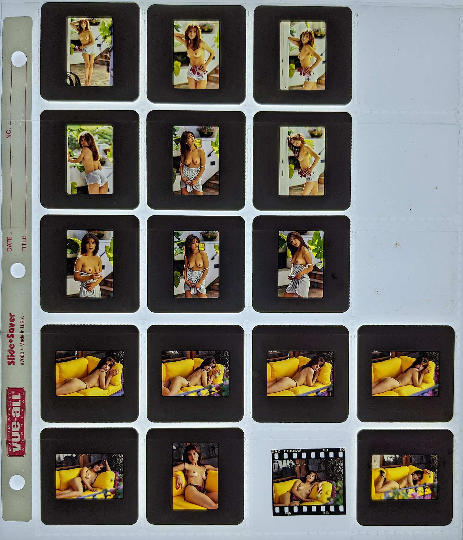 17 Positive Photo Slides Transparency Pin Up Risque Model (1 of 1)