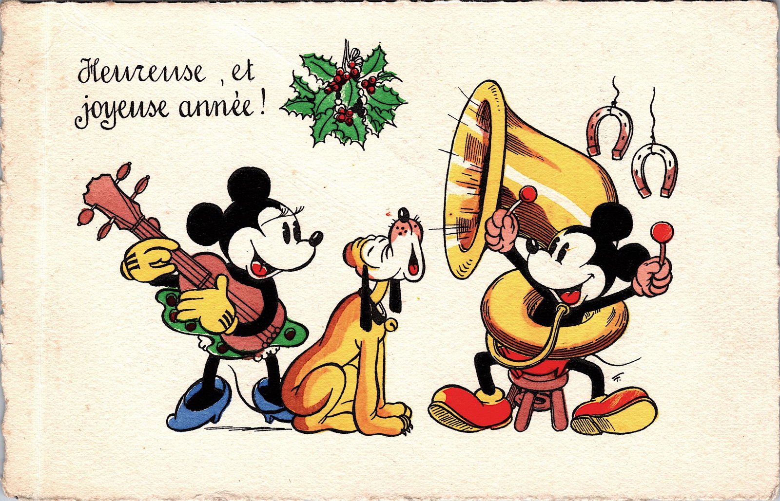 Vintage Walt Disney Postcard Mickey Mouse 1920s - 1950s (1 of 2)