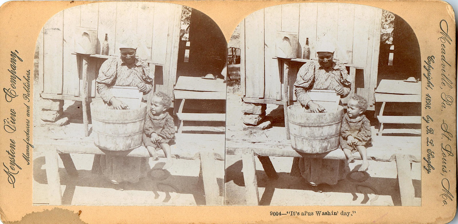 Antique Real Photo Stereoview African American: This stereoviews is original from the epoch . The stereoviews we are offering come mainly from collectors in the U.S.A. and constitute wonderful testimonies of past time that tend to be unique. They h