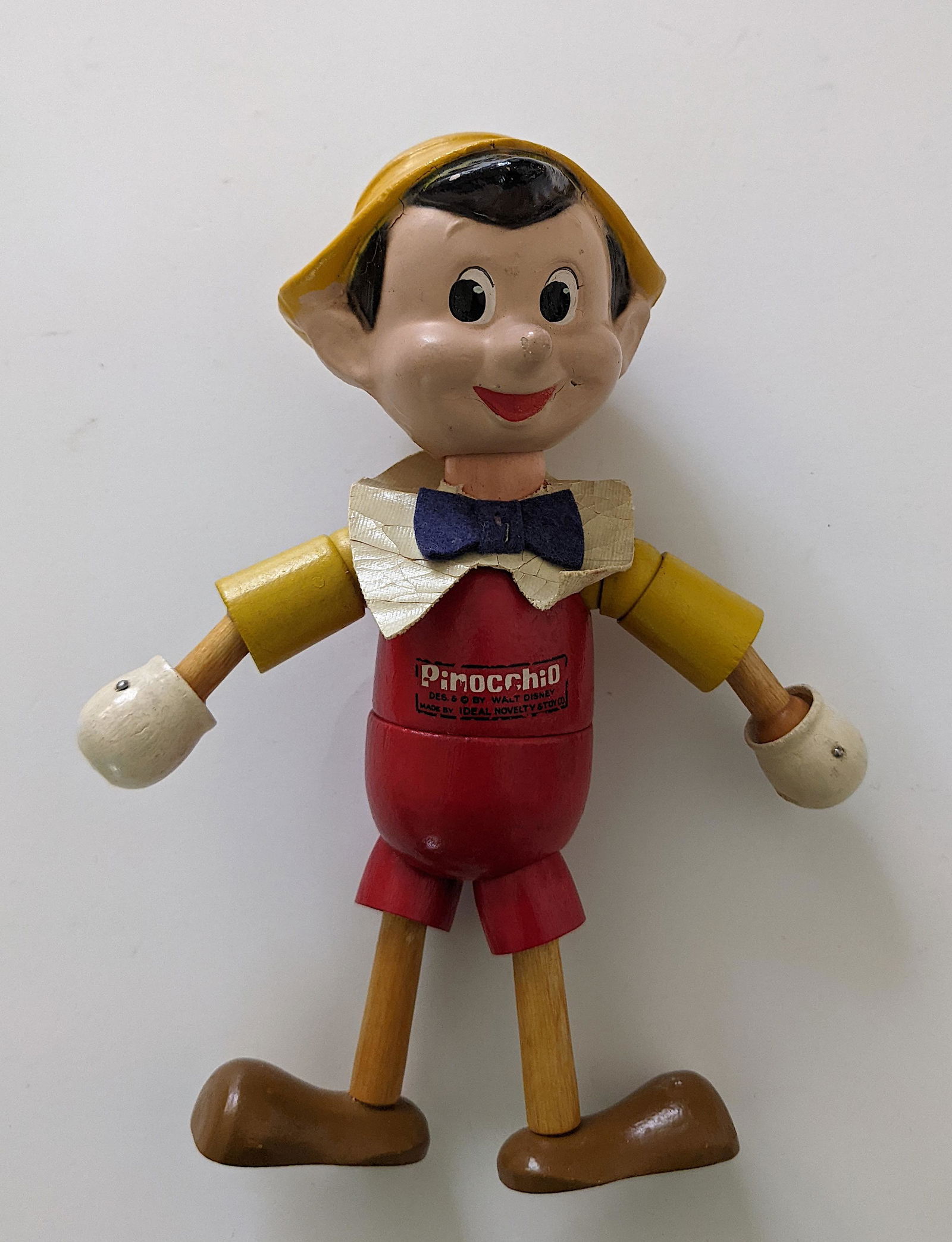 Vintage Ideal Disney Pinocchio Wood Figure Jointed (1 of 5)