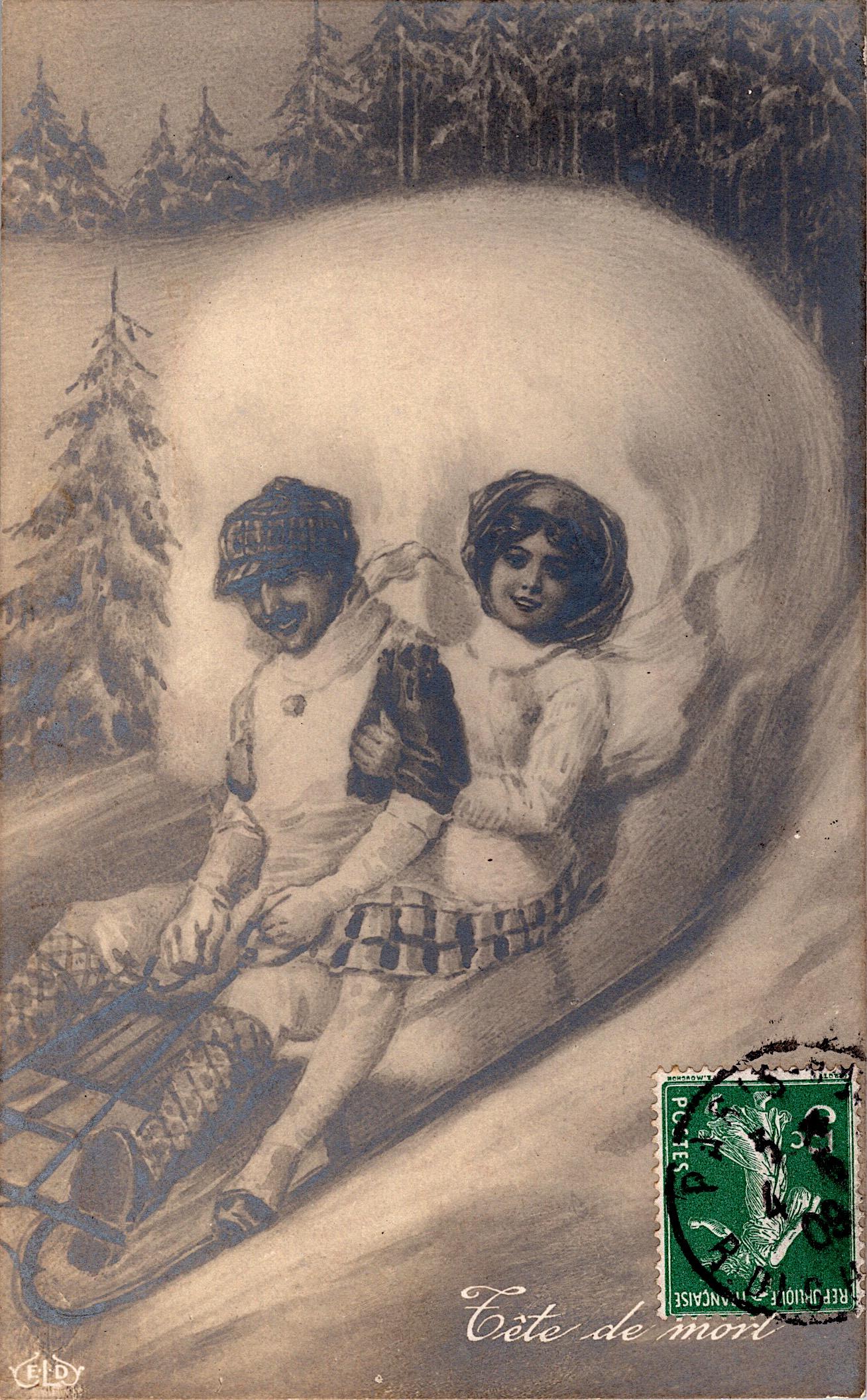 Rare Real Photo Postcard Nudes Surrealism (1 of 2)