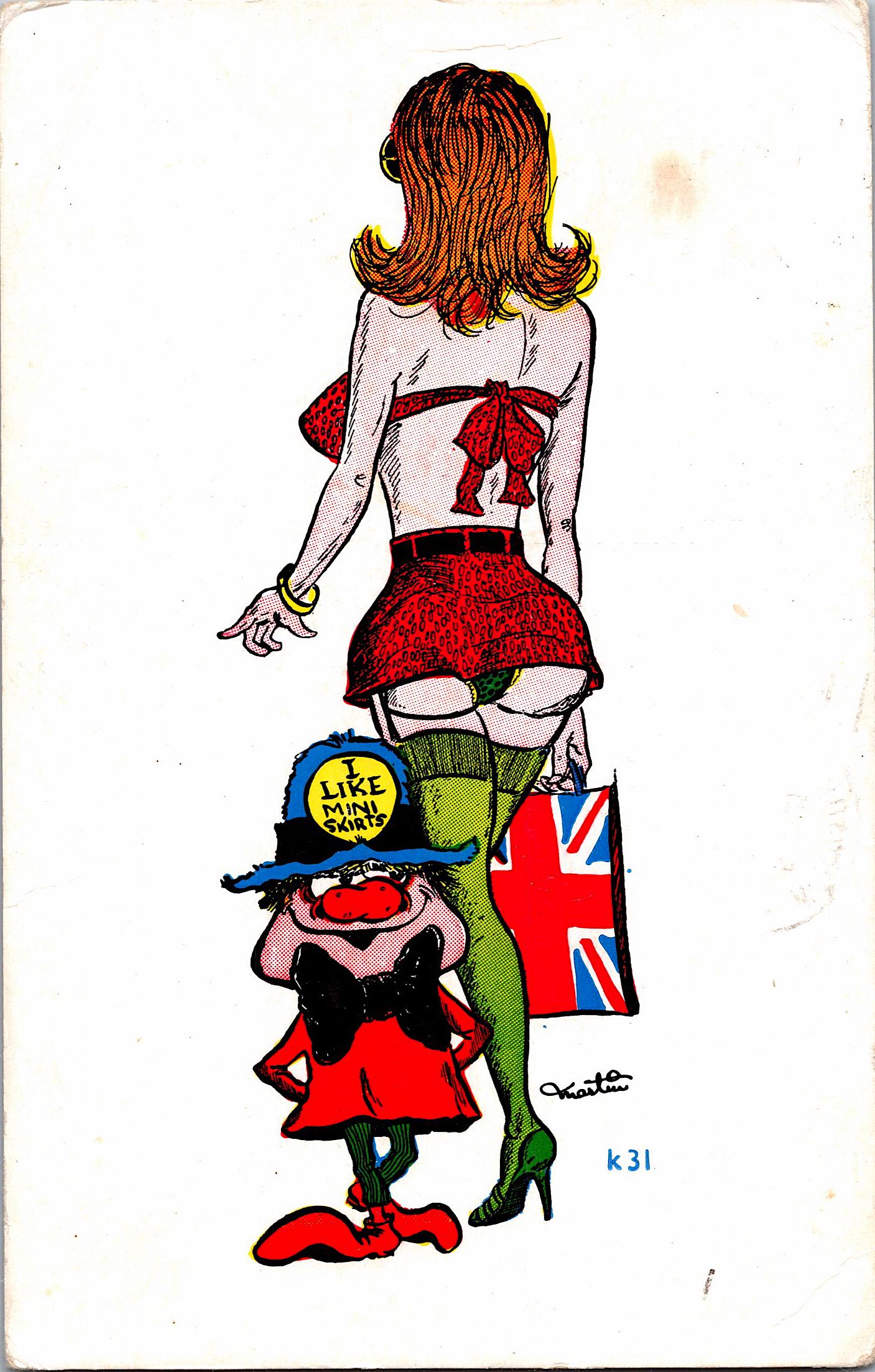 Antique Vintage Rare Postcard Erotic Illustration: The dimensions of an antique/vintage postcard are Approx. 5.5"x 3.5" (small variances can occur). ABOUT SHIPPING: This lot is located in Boca Raton, Fl and its shipment will be made directly by Arteli