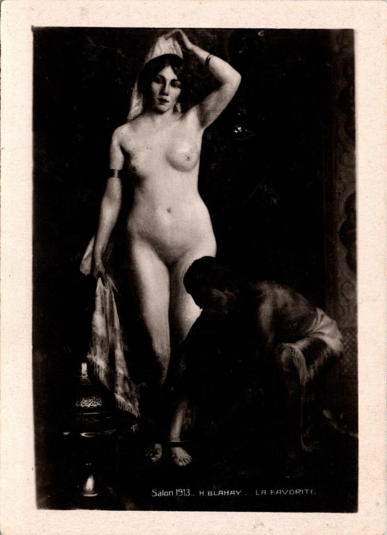 Antique Real Photo Card Salon De Paris Nude: The dimensions of an antique/vintage postcard are Approx. 2.75"x 3.5" (small variances can occur). ABOUT SHIPPING: This lot is located in Boca Raton, Fl and its shipment will be made directly by Artel