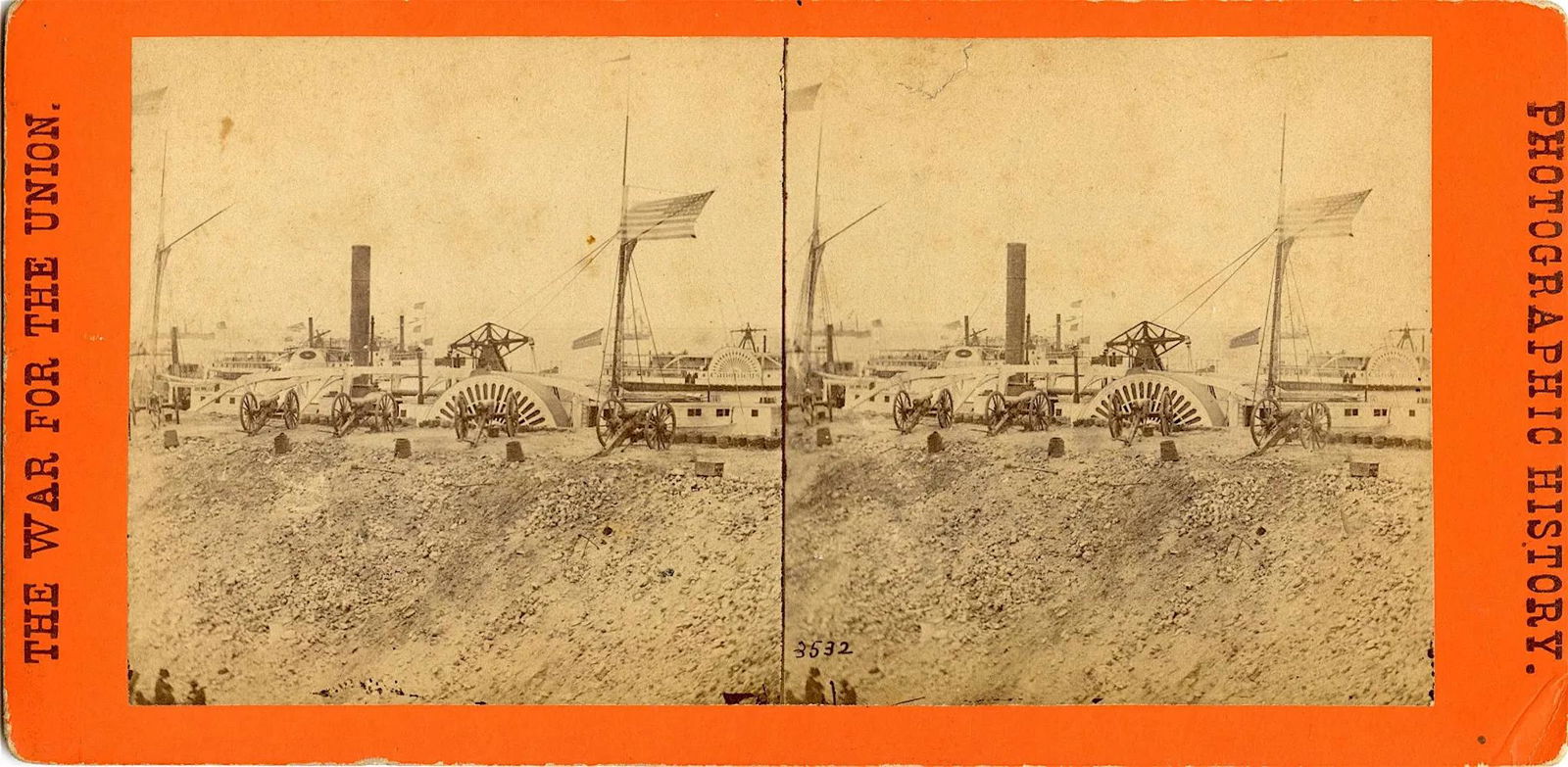 Rare Authentic Antique Real Photo Stereoview American Civil War (1 of 2)