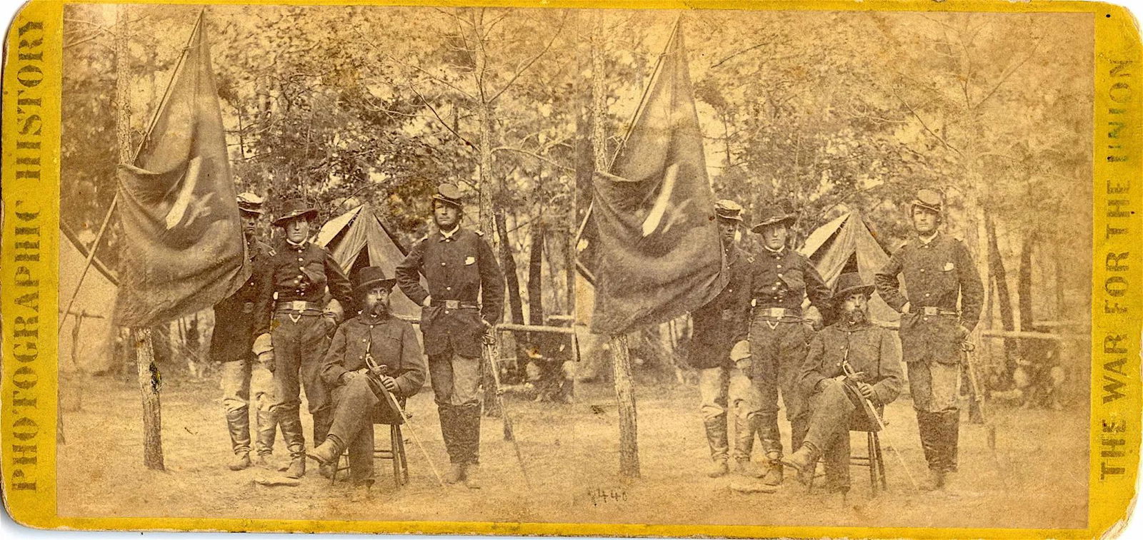 Rare Authentic Antique Real Photo Stereoview American Civil War (1 of 2)