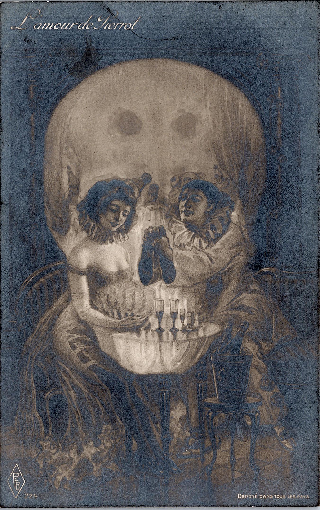 Rare Real Photo Postcard Nudes Surrealism (1 of 2)