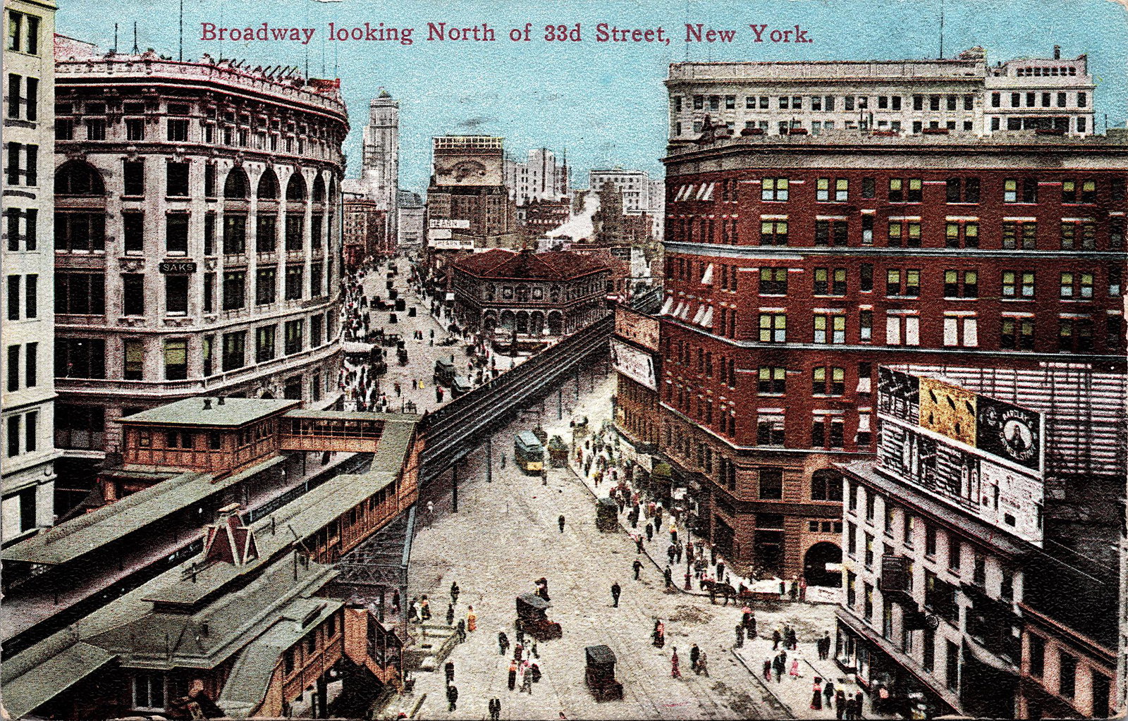 Antique Vintage Rare Postcard Broadway New York: The dimensions of an antique/vintage postcard are Approx. 5.5"x 3.5" (small variances can occur). ABOUT SHIPPING: This lot is located in Boca Raton, Fl and its shipment will be made directly by Arteli