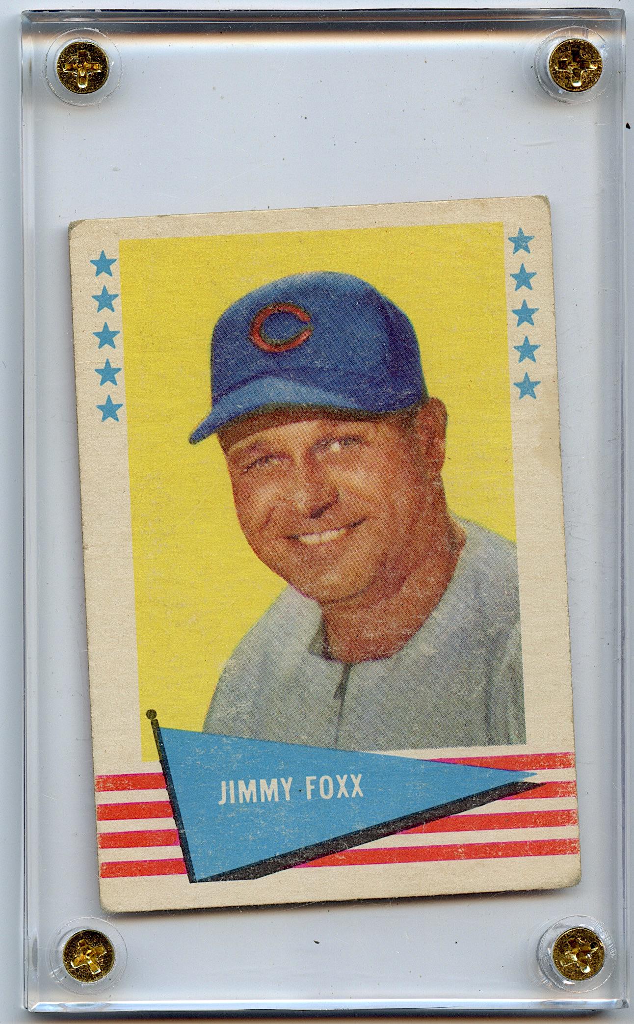1961 Fleer Greats Jimmy Fox #28 Baseball Card (1 of 2)
