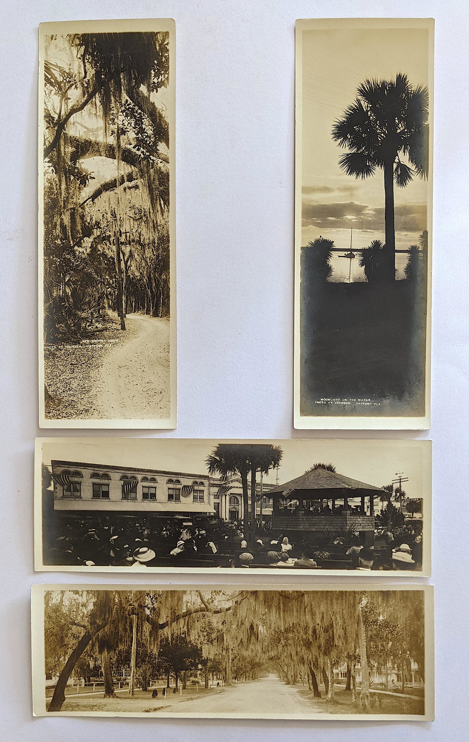 Set 4 Antique Large Format PC Daytona Beach FL (1 of 2)
