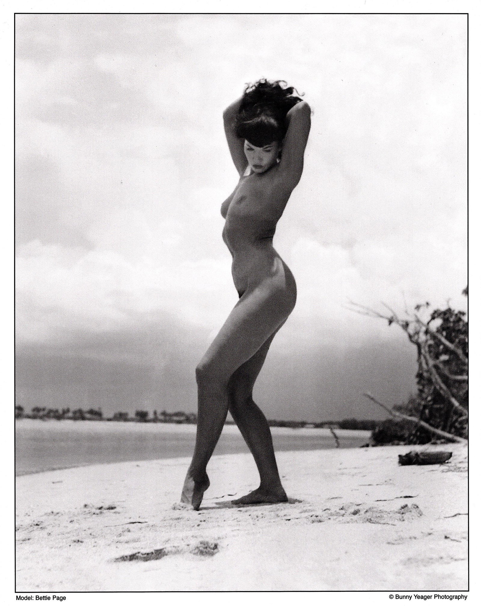 Authentic Litho by Pin Up Photographer BUNNY YEAGER: Model Bettie Page. This lot is coming from Bunny Yeager's estate/archives. Linnea Eleanor "Bunny" Yeager (March 13, 1929 - May 24, 2014) was an American photographer and pin-up model. She met Bettie P