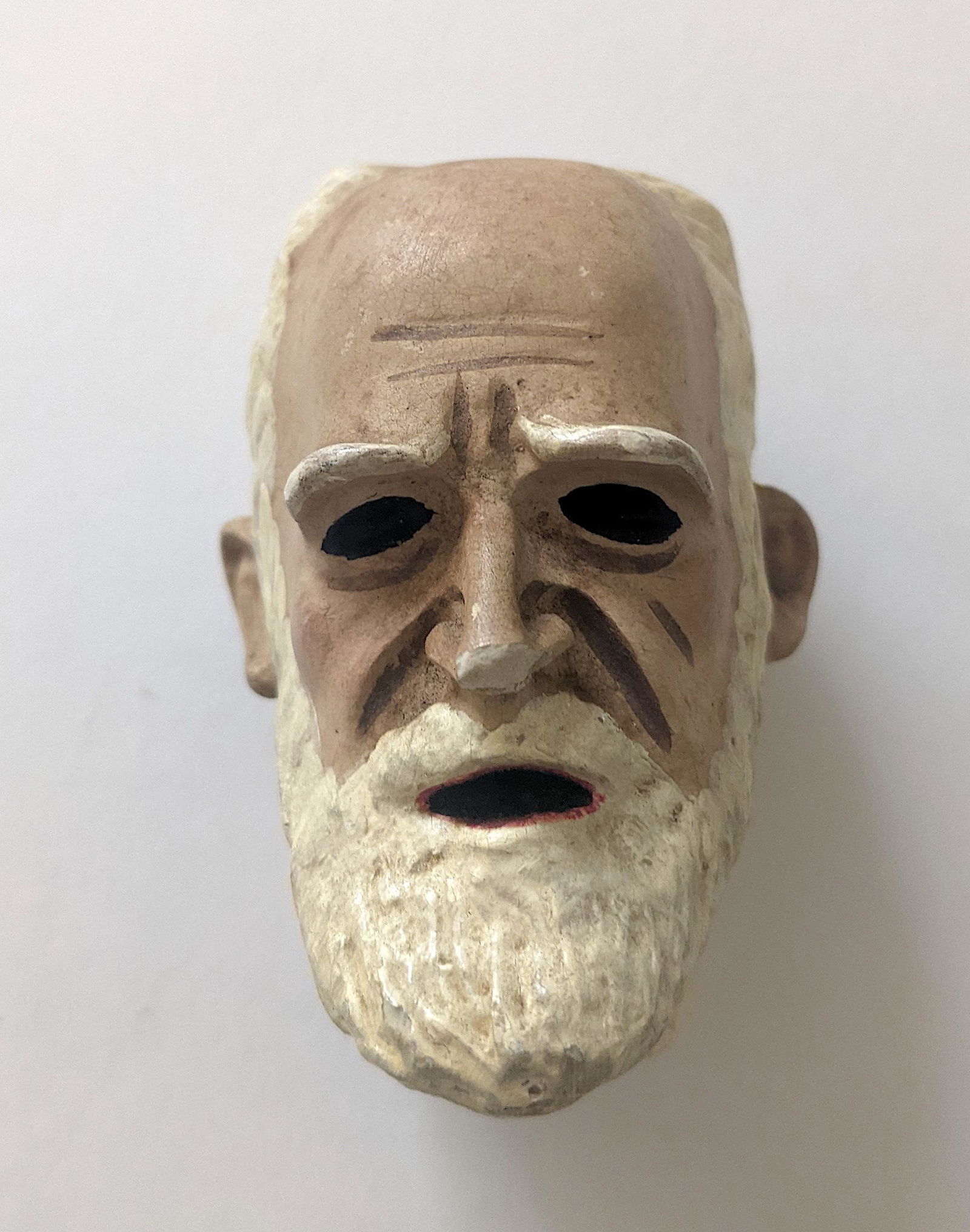 1930s Rare Wine Bottle Stopper Sigmund Freud: Vintage, very rare, hand painted, our guess from 1930s, actual condition could accept some conservation. The dimensions are Approx. 3.5" high. This lot is located in Boca Raton, Fl and its shipment wi