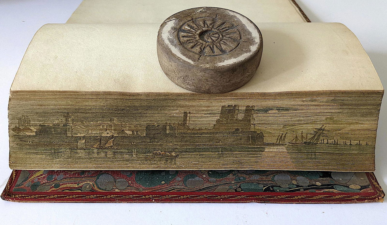 Antique Fore-Edge Painting Book NIGHT THOUGHTS By E. YOUNG, L.L.D. (1 of 9)