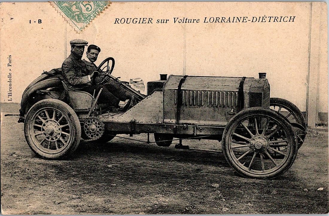 Antique Postcard Pioneers Car Racing (1 of 2)