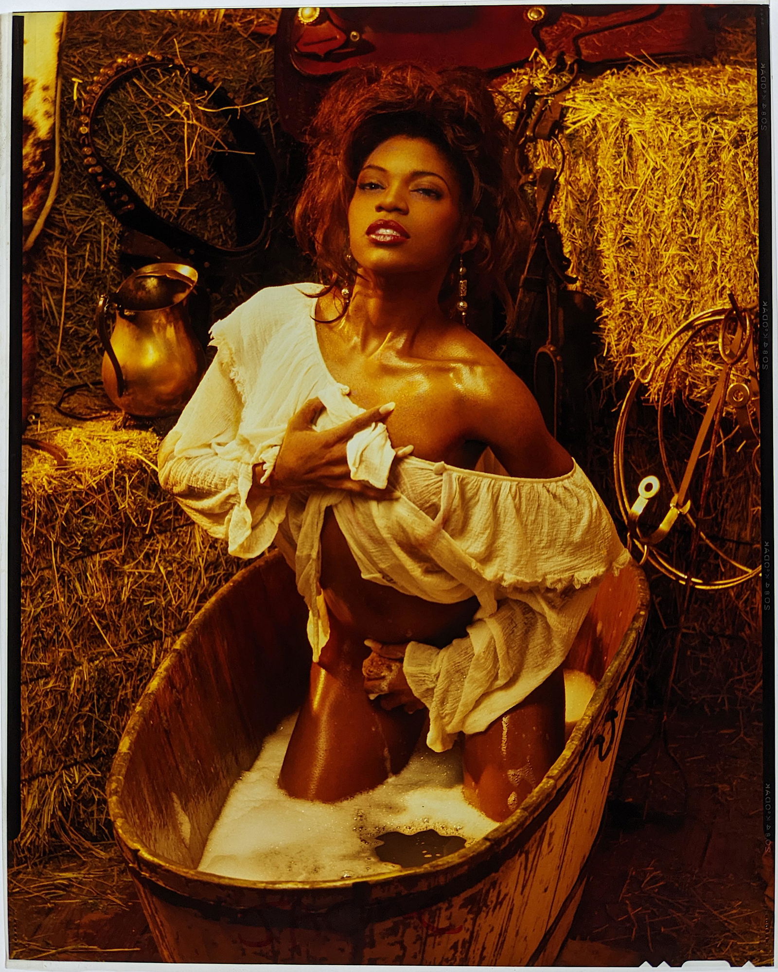 Photo Positive Film Model Janet Jacme by Kandice King Productions: PROVENANCE: This collection is coming from a Professional American photographer and collector during the last 30 years in LA, CA. He asked as to do not mention his name. His collection includes many o