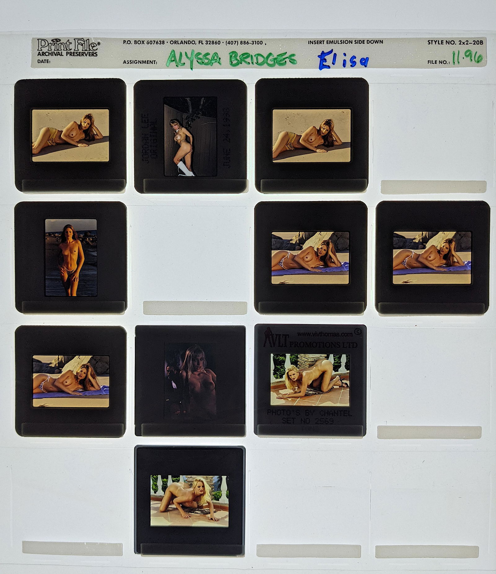 10 Positive Photo Slides Transparency Pin Up Risque Davis (1 of 2)