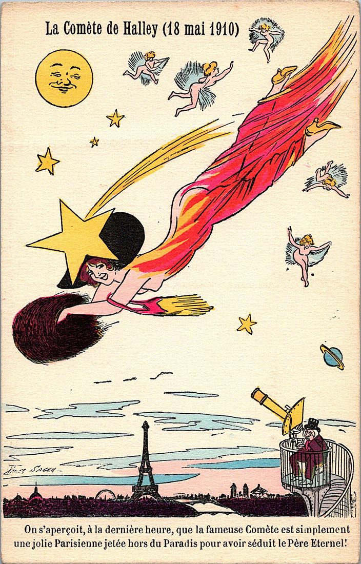 Antique Rare Postcard Deco Illustration XAVIER SAGER (1 of 2)