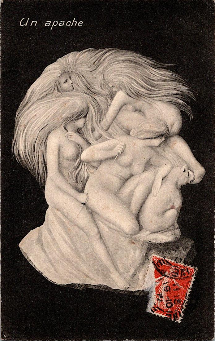 Antique Rare Real Photo Postcard Expressionism (1 of 2)