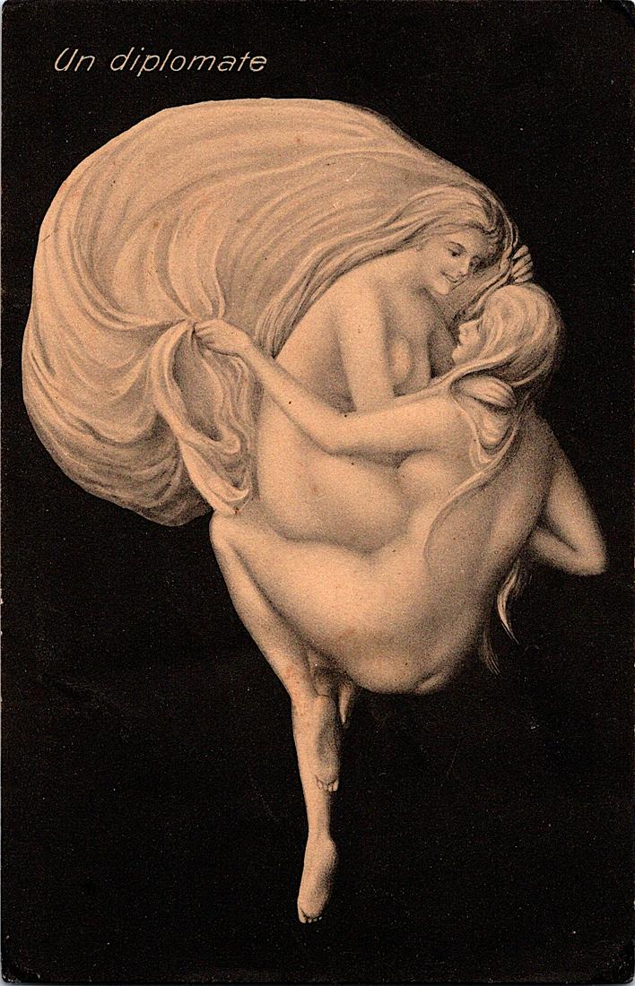 Antique Rare Real Photo Postcard Expressionism (1 of 2)