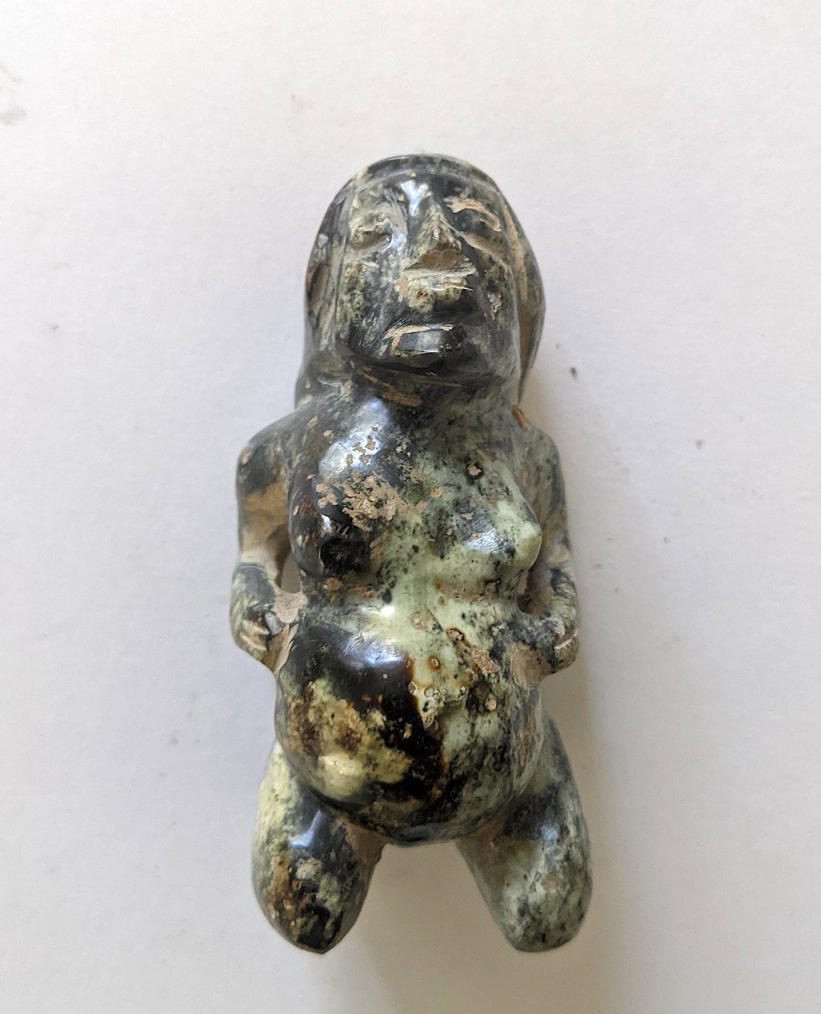 Pre Colombian Carved Jade Figure Female Fertility (1 of 6)