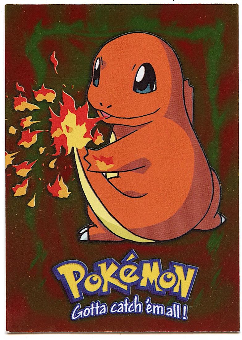 Vintage Pokemon Card By Topps # 04 Charmander