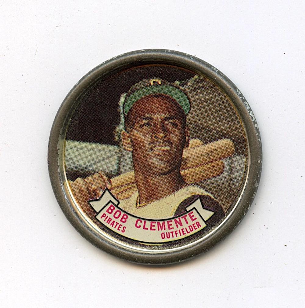 1964 Baseball Coin #55 Roberto Clemente Pittsburgh Pirates (1 of 2)