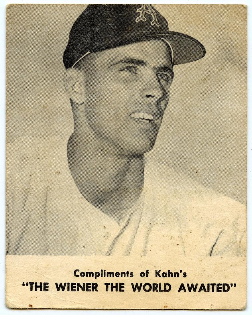 1962 Baseball Card Thomas Michael Shannon Atlanta Crackers (1 of 2)