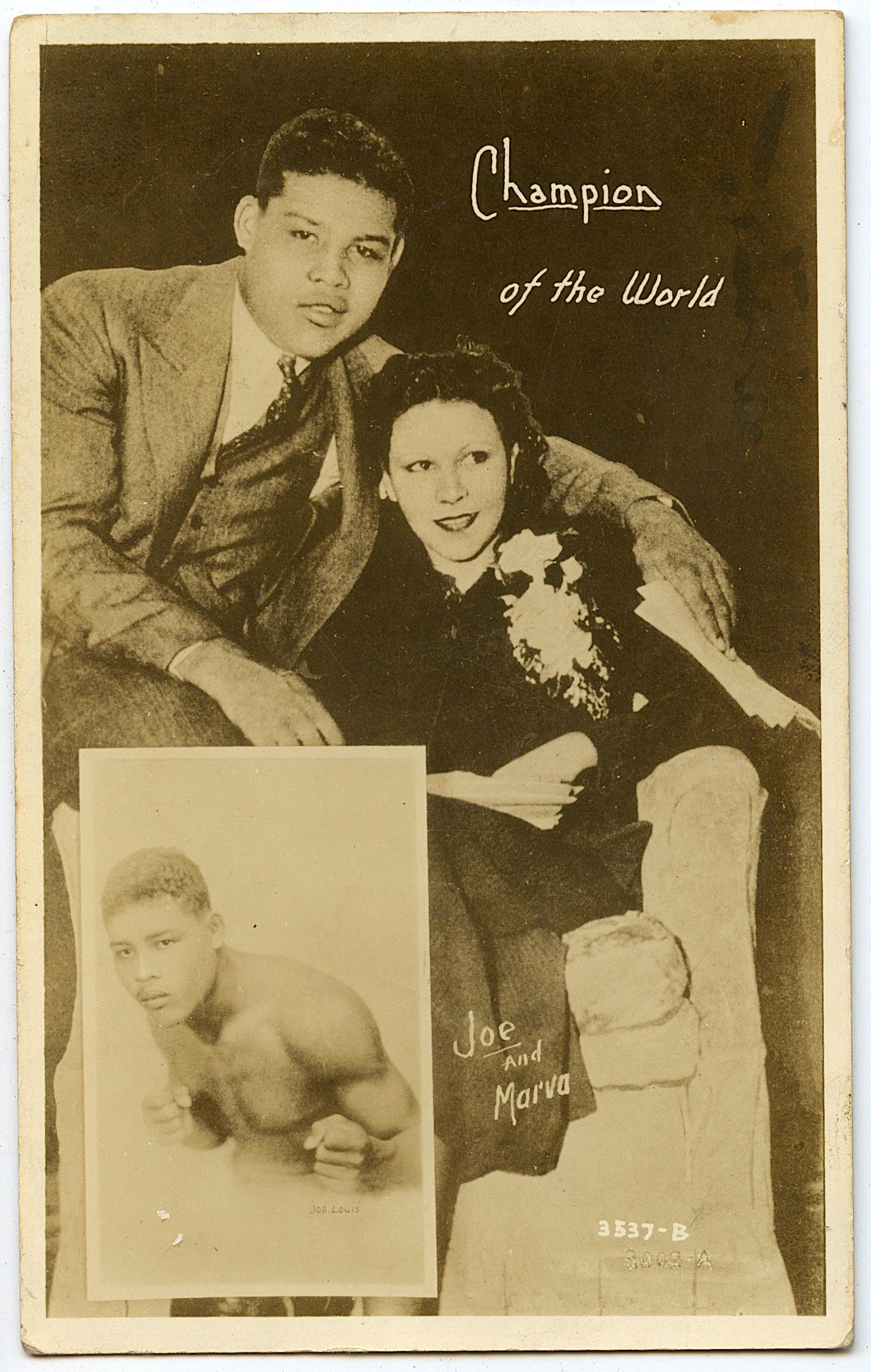 Antique Real Photo Postcard Boxing Joe Louis: The dimensions of an antique/vintage postcard are Approx. 5.5"x 3.5" (small variances can occur). ABOUT SHIPPING: This lot is located in Boca Raton, Fl and its shipment will be made directly by Arteli