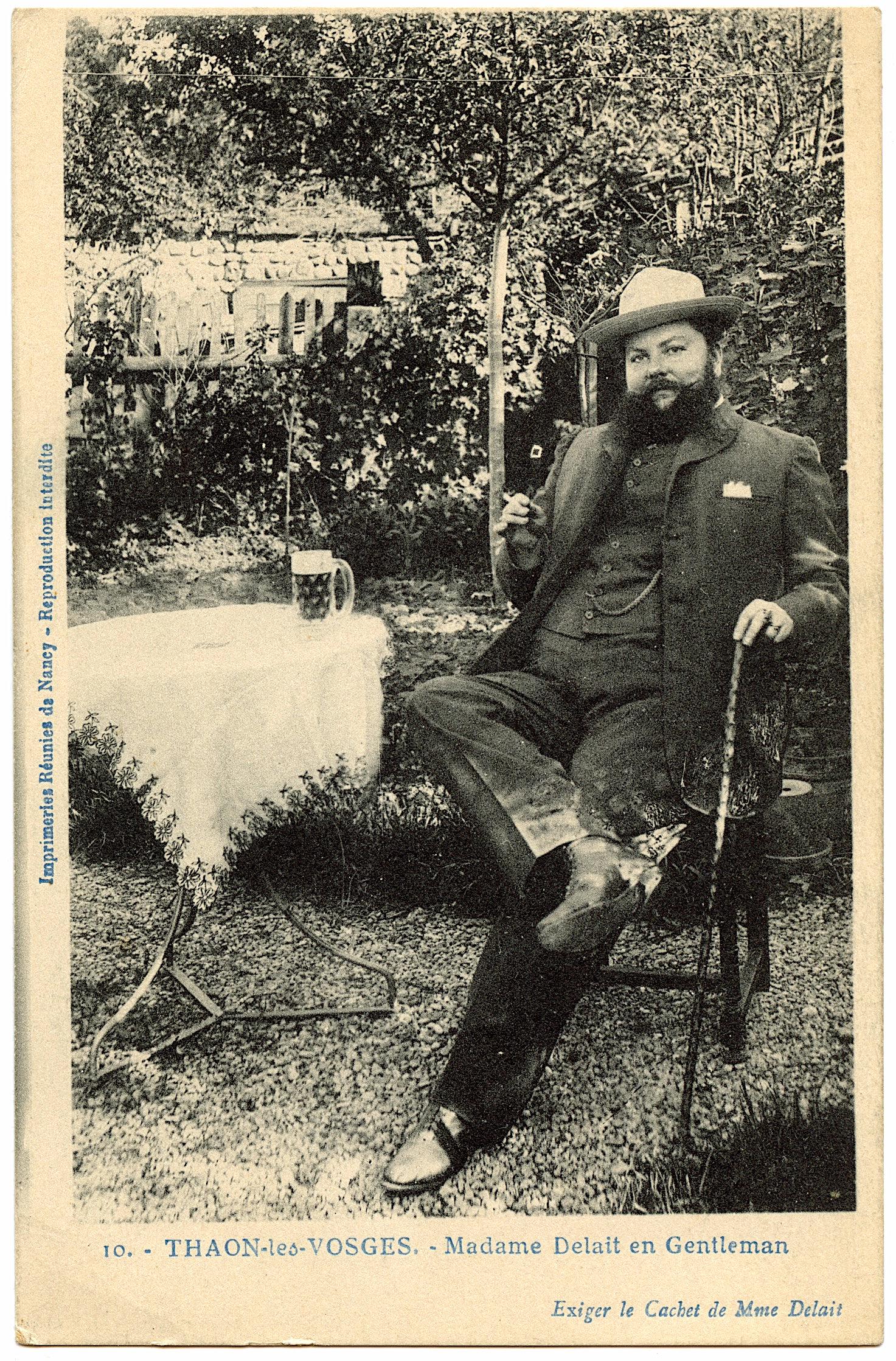 Antique Vintage Rare Postcard Circus Actor (1 of 2)