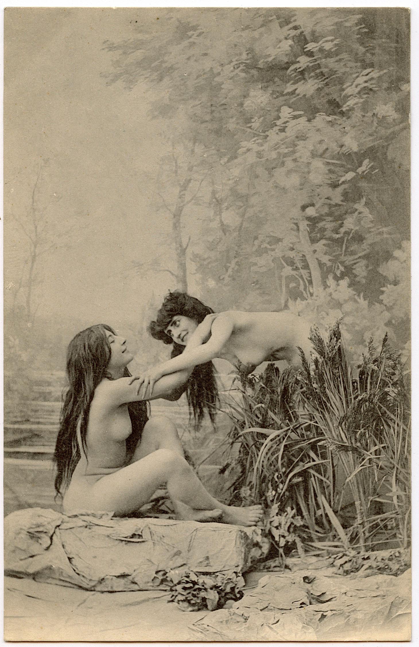 Antique Rare Postcard Artistic Female Nude Erotic: The dimensions of an antique/vintage postcard are Approx. 5.5"x 3.5" (small variances can occur). ABOUT SHIPPING: This lot is located in Boca Raton, Fl and its shipment will be made directly by Arteli