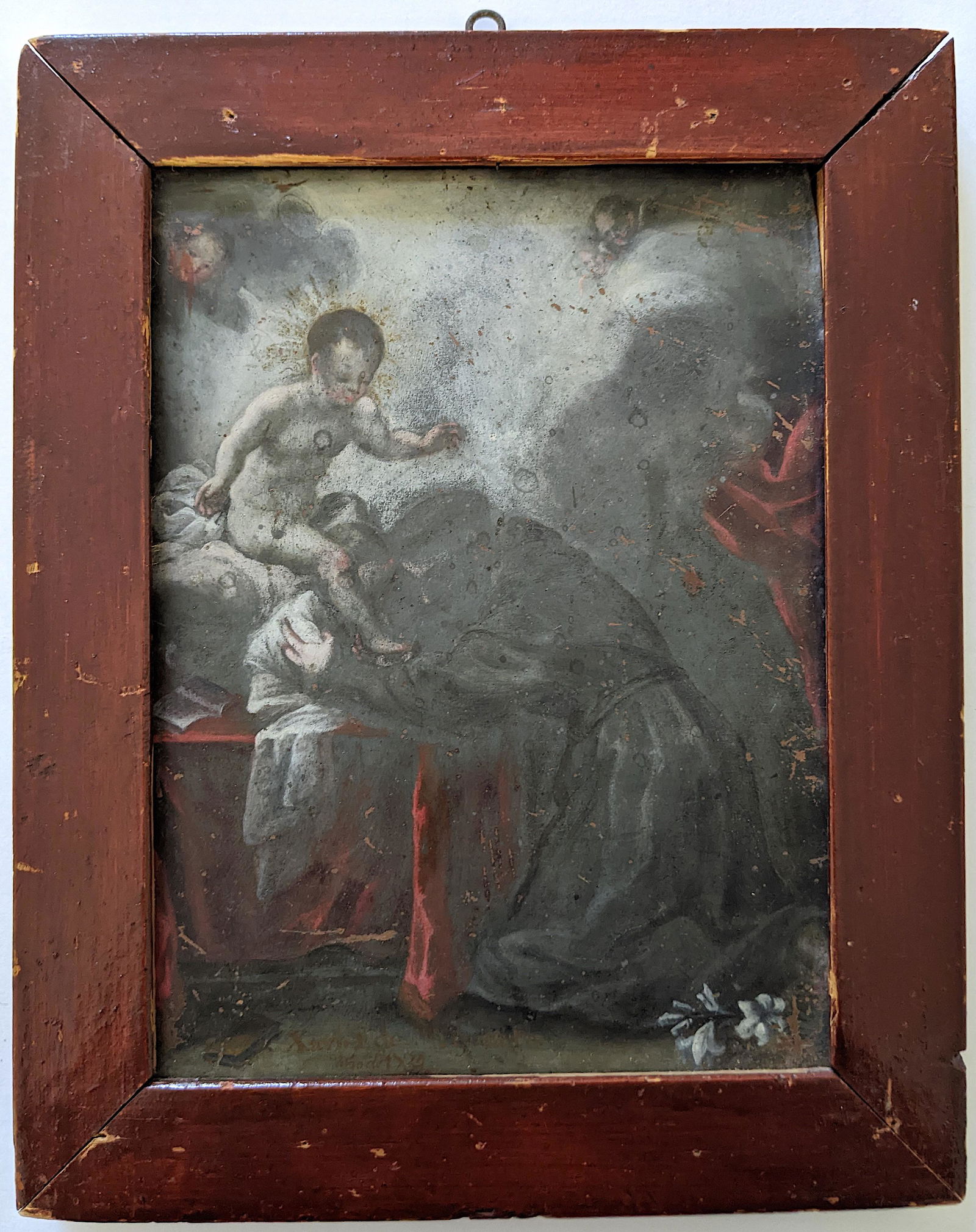 Outstanding 18th C. Oil Painting Francis Xavier, 1734 (1 of 4)