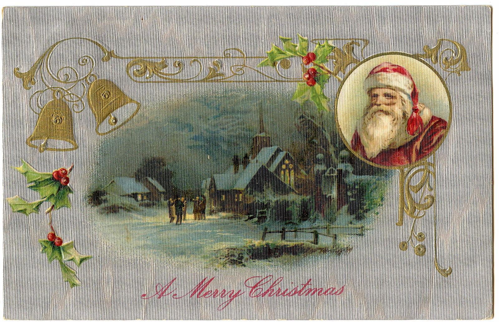 Original Vintage Rare Postcard Christmas Santa Claus (1 of 2)