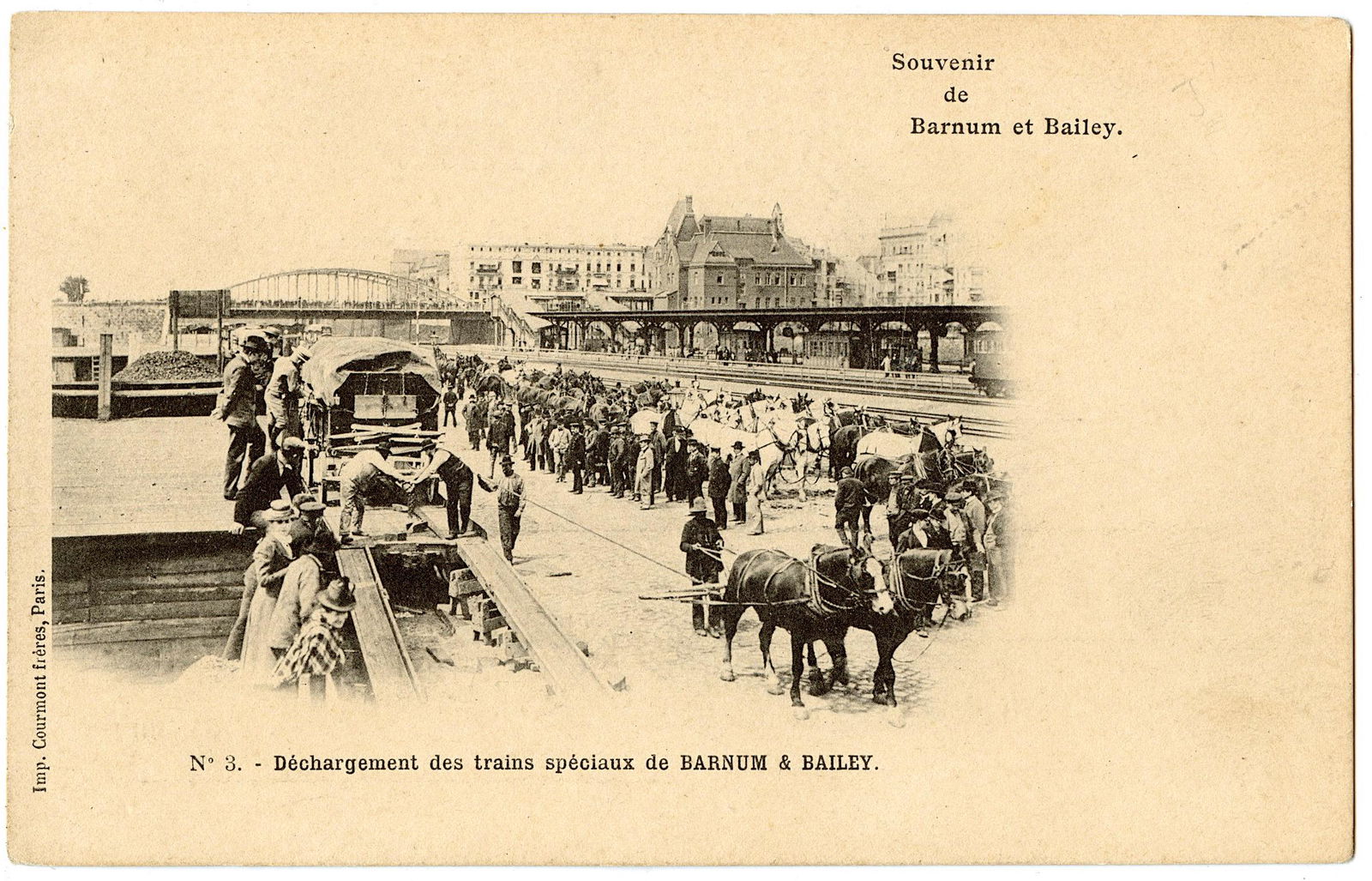 Antique Vintage Rare Postcard Circus Barnum & Bailey (1 of 2)