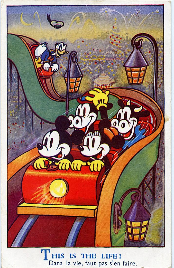 Antique Rare Postcard Mickey Mouse Disney (1 of 2)