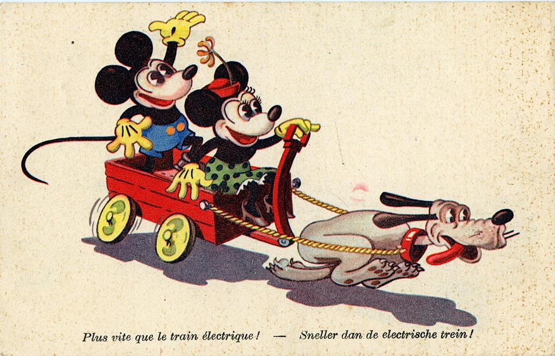 Antique Rare Postcard Mickey Mouse Disney (1 of 2)