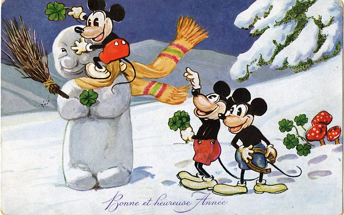 Antique Rare Postcard Mickey Mouse Disney (1 of 2)