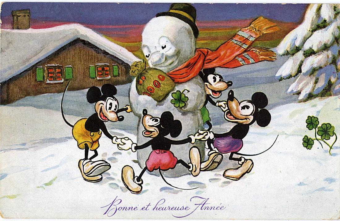 Antique Rare Postcard Mickey Mouse Disney (1 of 2)