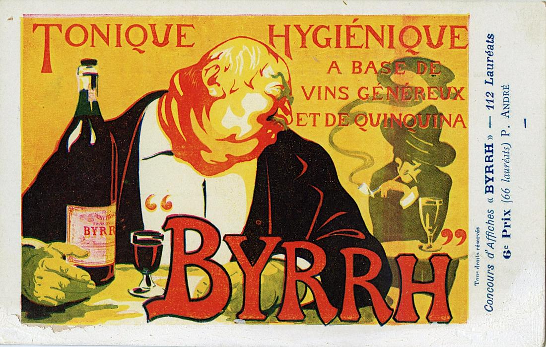 Antique Rare Postcard Deco Illustration BYRRH (1 of 2)