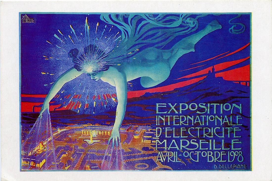 Vintage Rare Postcard Nouveau Exposition Internationale: Provenance from a Belgium Collector in Manhattan, NY. The dimensions of this postcard are Approx. 4"x 6" (small variances can occur). ABOUT SHIPPING: This lot is located in Boca Raton, Fl and its ship